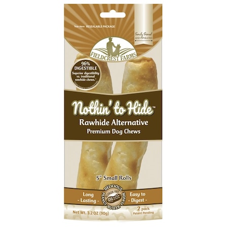 Nothin To Hide Fieldcrest Farms Nothin' to Hide Peanut Butter Grain Free Chews For Dogs 5 in. 2 pk 167
